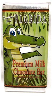 Florida Alligator Premium Large Milk Chocolate Bar