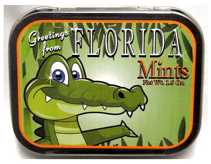 Florida Alligator Tin with Mints