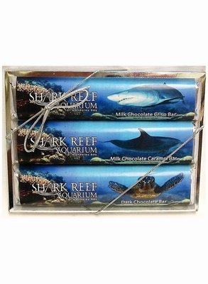 Aquarium 3 Premium Candy Bars - Milk Chocolate Caramel, Crisp and Dark