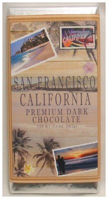 Cali Beach Large Premium Dark Chocolate Bar