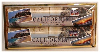 Cali Beach 2 Pack Candy Bars - Milk Chocolate Caramel & Crisp