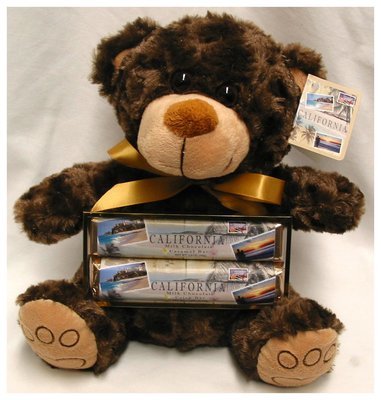 Cali Beach Large Bear with 2 Pack Candy Bars