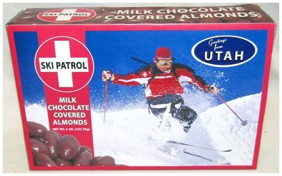 Ski Patrol Milk Chocolate Covered Almond Box