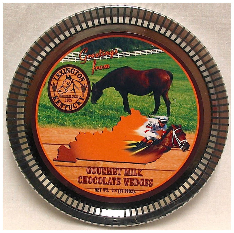 Lexington Medallion Tin with Gourmet Milk Chocolate Wedges