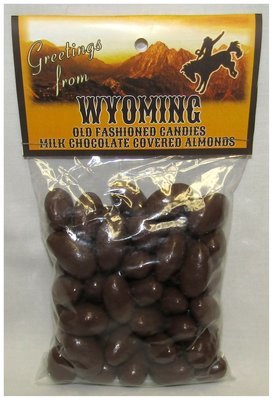 Wyoming Header Bag of Milk Chocolate Covered Almonds