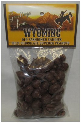 Wyoming Header Bag of Milk Chocolate Covered Peanuts