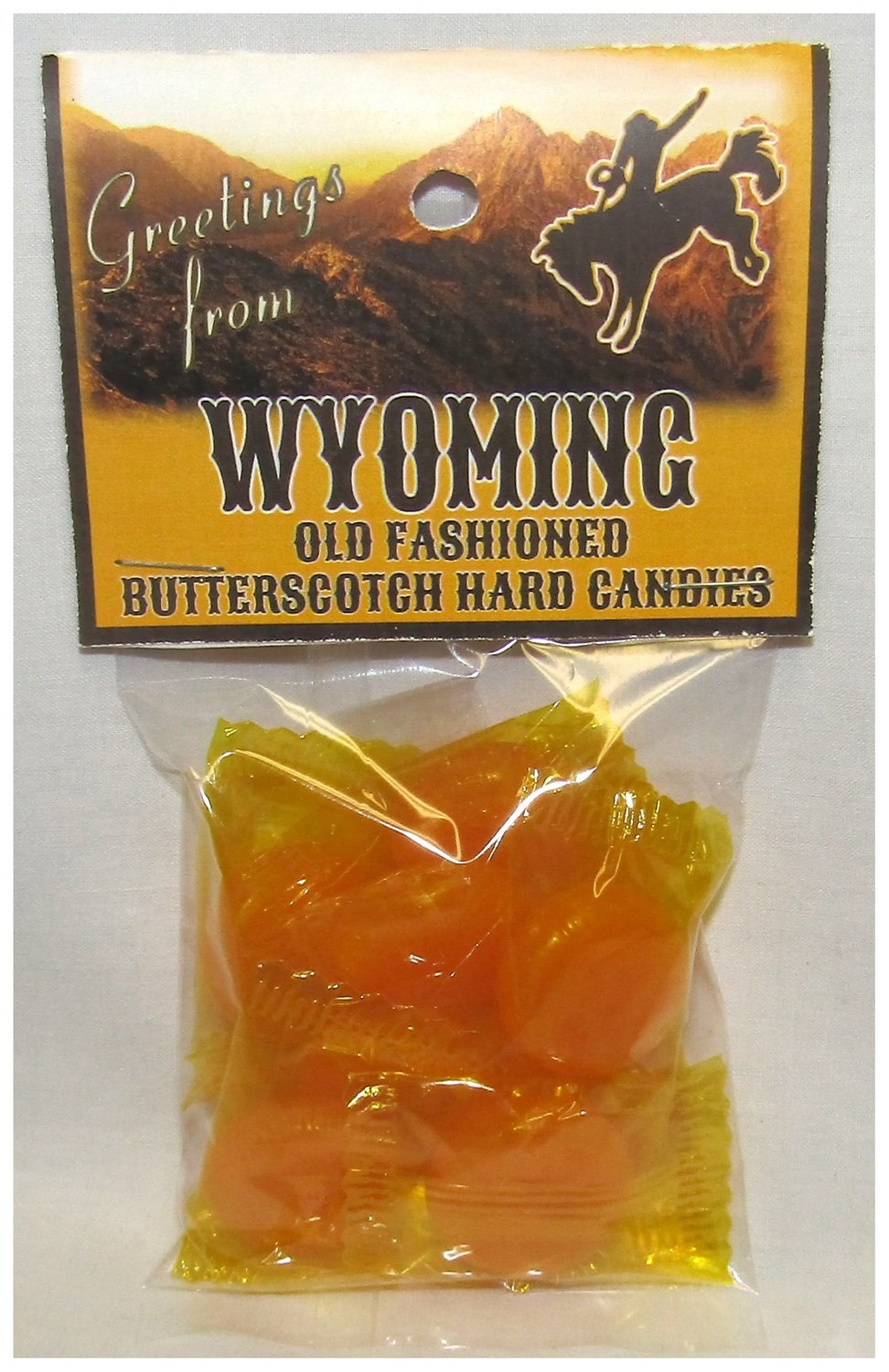 Wyoming Header Bag of Butterscotch Candies