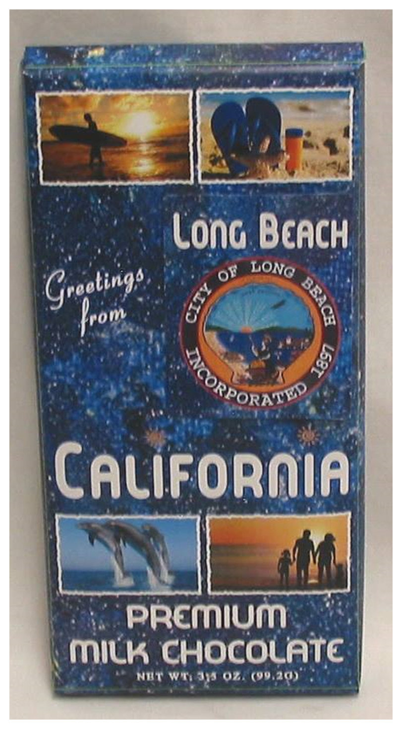 Long Beach Tablet Box with Milk Chocolate Bar
