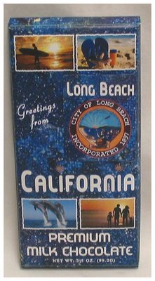 Long Beach Tablet Box with Milk Chocolate Bar