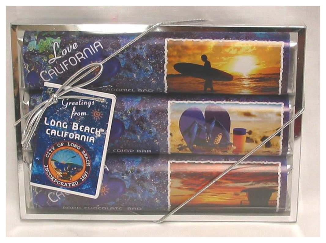 Long Beach 3 Pack Candy Bars - Milk Chocolate Caramel