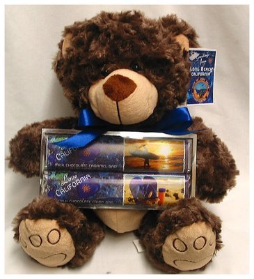 Long Beach Brown Bear with 2 Pack Candy Bars