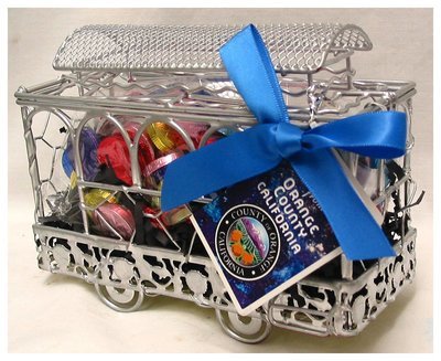 Orange County Wire Cable Car w Small Gourmet Milk Chocolate Coins
