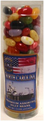 North Carolina 5.5" Inch Tube w/ Jelly Beans