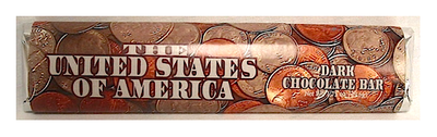 USA Coins Gourmet Single Dark Chocolate Bar