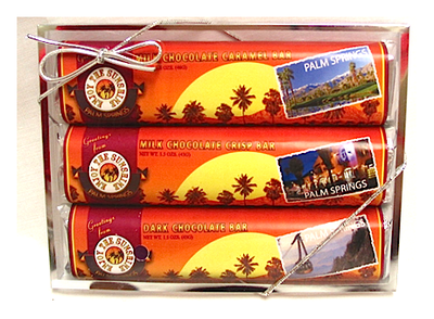Palm Spring 3 Pack Candy Bars - Milk Chocolate Caramel, Crisp & Dark