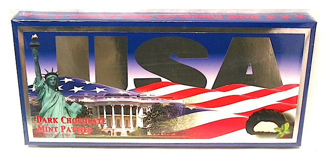 USA Flag Dark Chocolate Mint Patties
