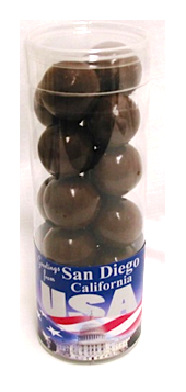 USA Flag Tube w/ Milk Chocolate Covered Malt Balls Net Wt 5oz