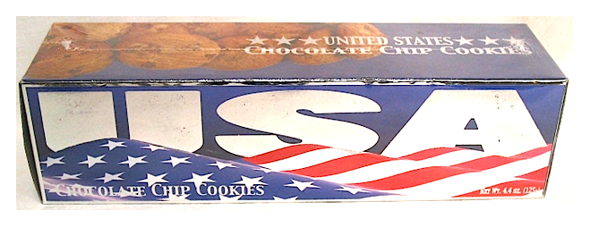 USA Flag Chocolate Chip Cookies Net Wt 4.4oz