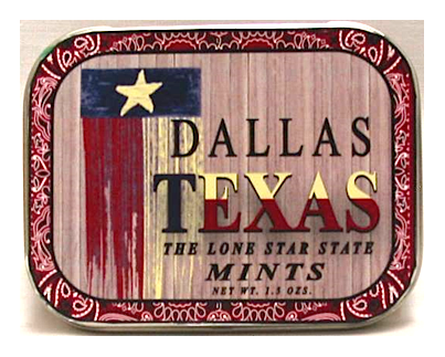 Texas Flag Tin with Mints