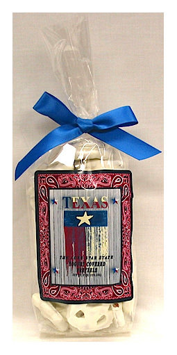 Texas Flag Bag of Yougurt Covered Pretzels