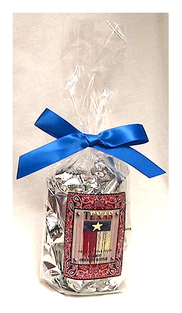 Texas Flag Bag of Mint Milk Chocolate Truffles