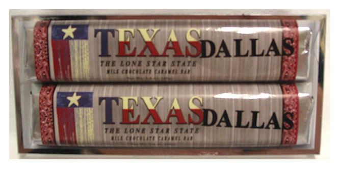 Texas Flag 2 Pack Bars Caramel Bars