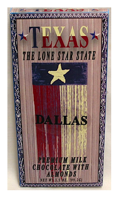 Texas Flag Milk Chocolate Almonds Tablet