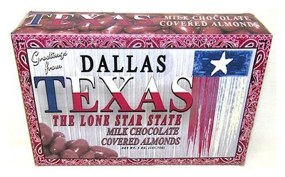 Texas Flag Milk Chocolate Covered Almonds