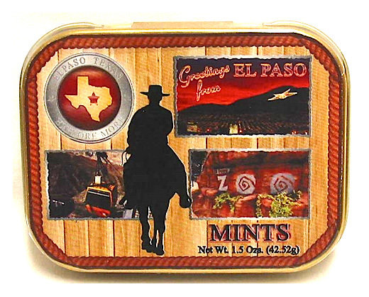 Texas El Paso Mint Tin with Peppermint Breath Mints