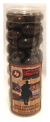 Teaxs El Paso Tube Of Milk Chocolate Almonds