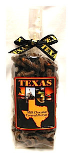 Texas Milk Chocolate Covered Pretzels