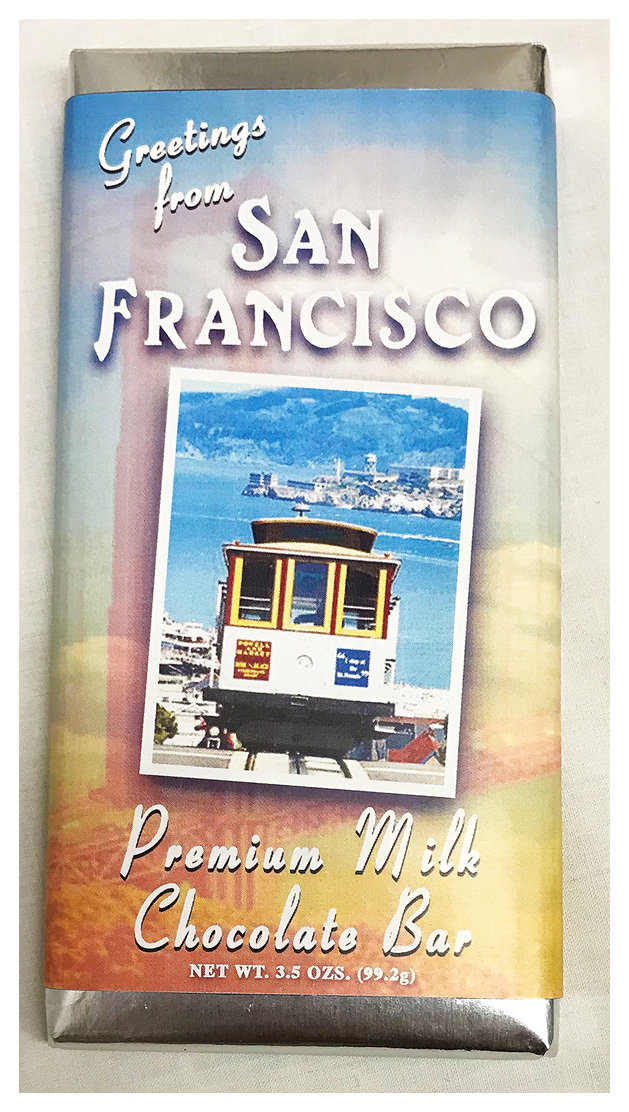 San Francisco Collage Premium Large Milk Chocolate Bar