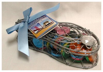 San Francisco Wire Flip Flop w/ Small Gourmet Milk Chocolate Coins