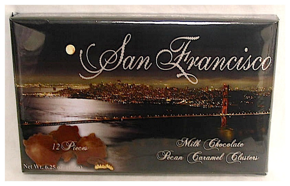 San Francisco Night Pecan Caramel Clusters Net Wt 6.25