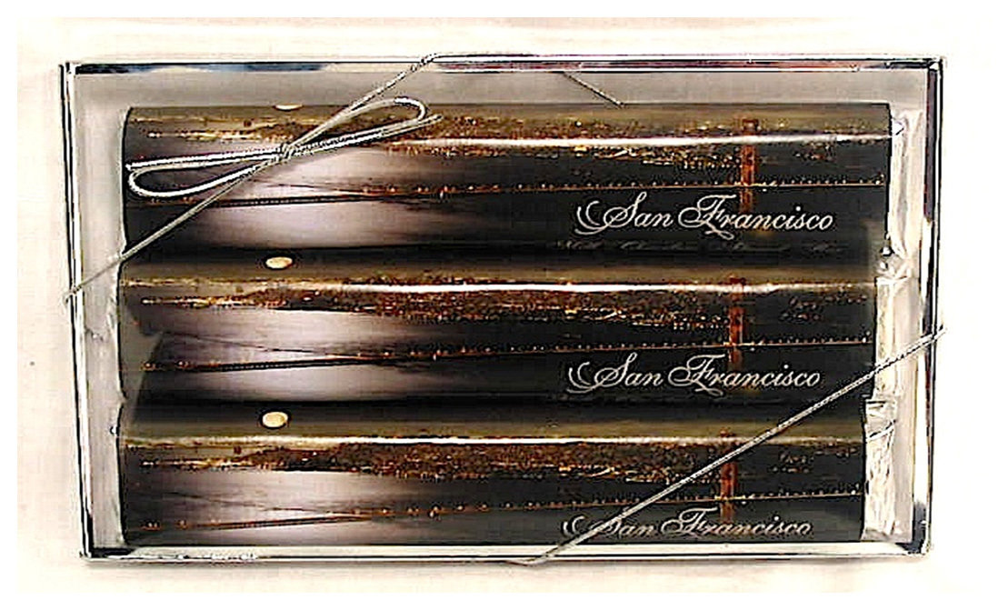 San Francisco Night 3 Pack Candy Bars - Milk Chocolate Caramel, Crisp and Dark