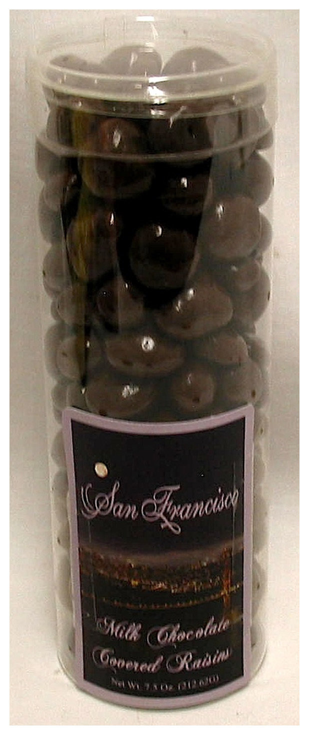 San Francisco Night Milk Chocolate Raisins in Tube Net Wt 6Oz