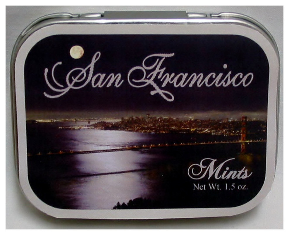 San Francisco Night Tin with Mints