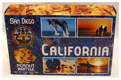 SAN DIEGO BLUE Peanut brittle NET WT 5OZ