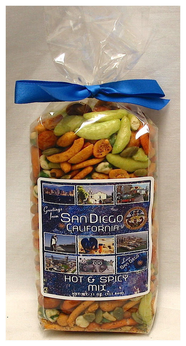 SAN DIEGO BLUE hot and spicy mix NET WT 11OZ