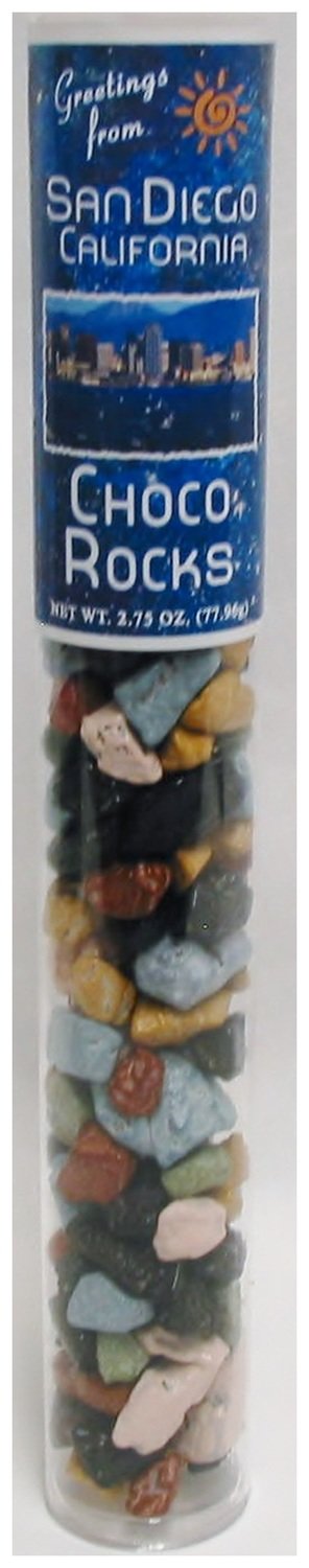 San Diego BLUE chocolate rocks NET WT 2.75OZ