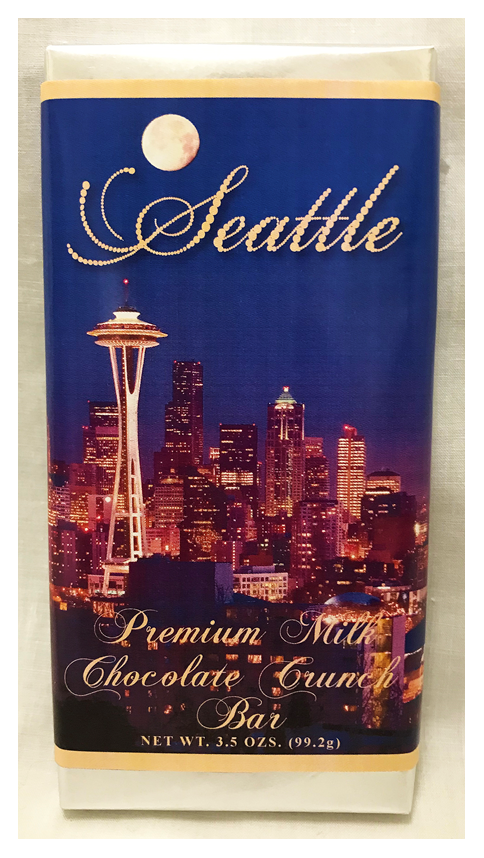 Seattle Premium Large Milk Chocolate Crunch Bar
