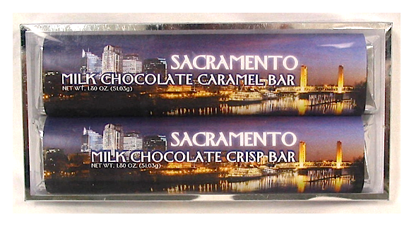 Sacramento 2 Pack Candy Bars - Milk Chocolate Caramel & Crisp