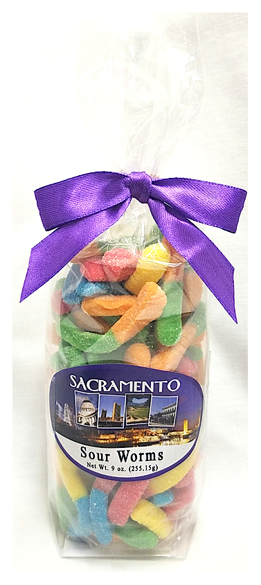 Sacramento Stand Bag OF Sour Worms