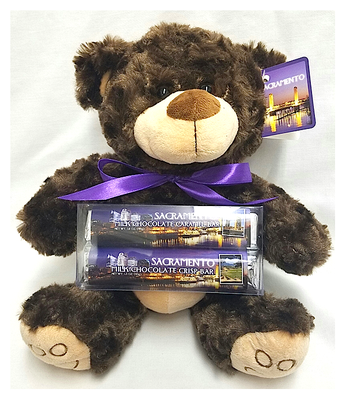 Sacramento Plush Bears with 2 Milk Chocolate Caramel Bars