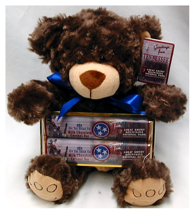 Smoky Mountain Large Brown Bear with 2 Pack Candy Bars