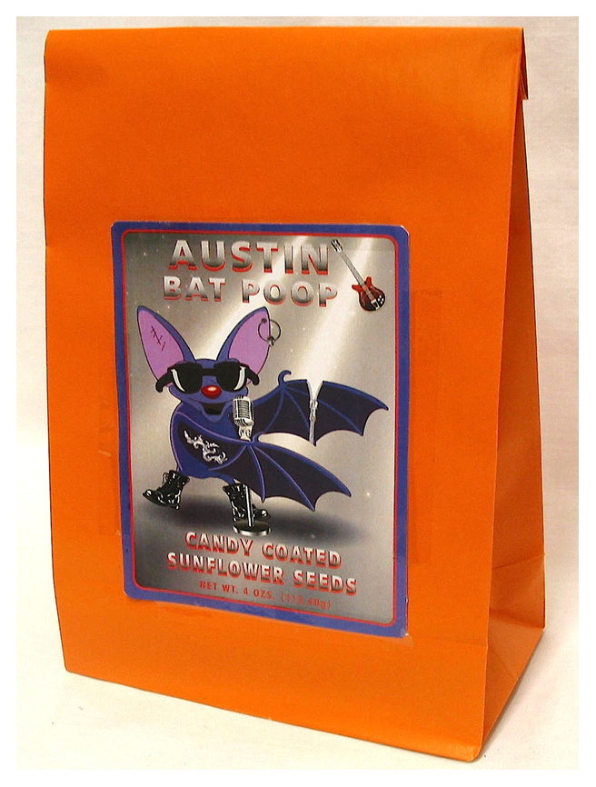 Austin Brown Bag Bat Poop Candy Coated Seeds