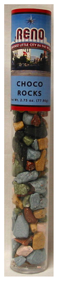 RENO TUBE OF CHOCO ROCKS NET WT 2.75OZ