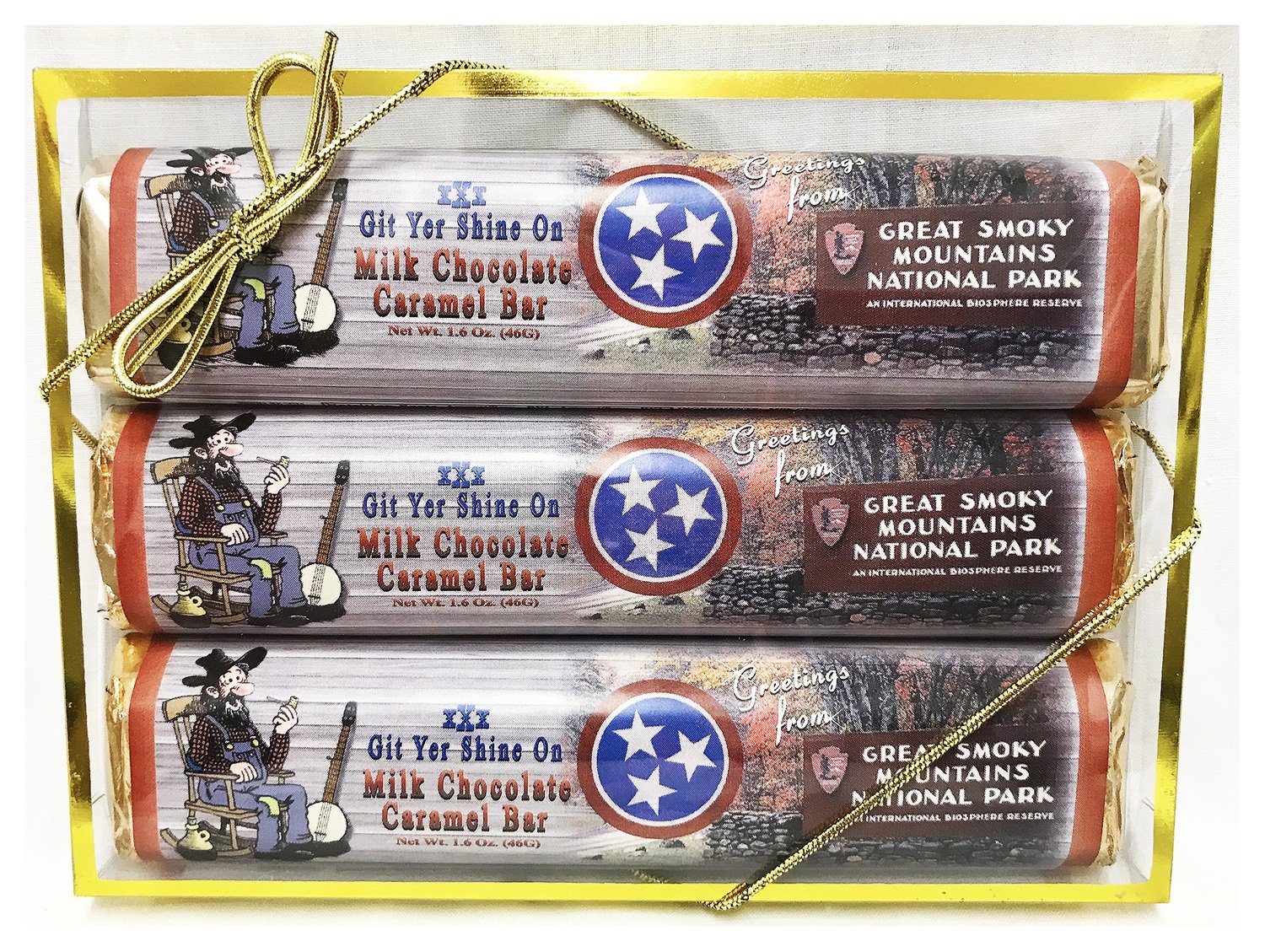 Smoky Mountain 3 Pack Candy Bars - Milk Chocolate Caramel