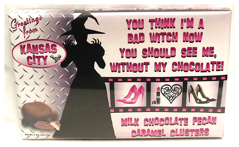 Kansas Bad Witch Box of Pecan Caramel Clusters