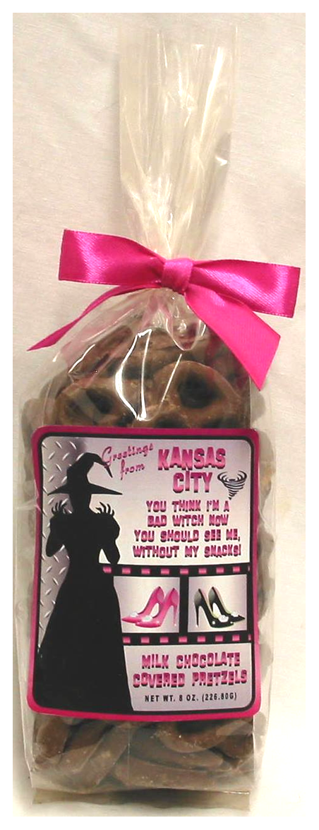 Kansas Bad Witch Milk Chocolate Covered Pretzels